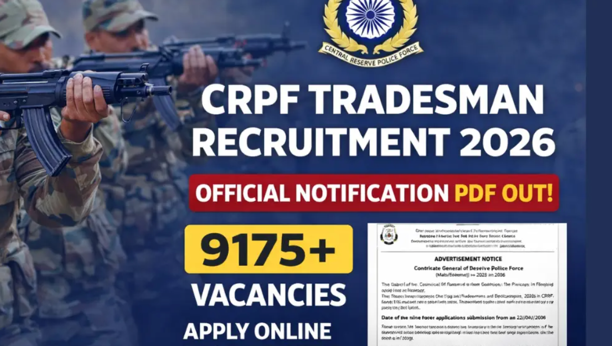 CRPF Hiring: Apply Now for 2026 Recruitment of Constable Positions